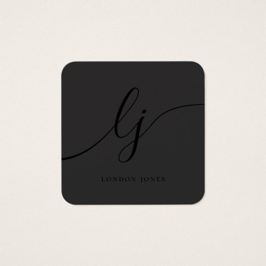 Modernes Black Simple Calligrafy Gift (Vorderseite)