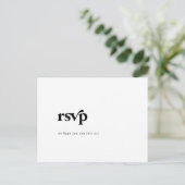 Modernes Black Typografy Menu UAWG Postkarte (Stehend Vorderseite)