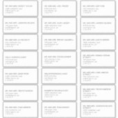 Modernes Black Typography Guest Address Labels (Vorderseite)