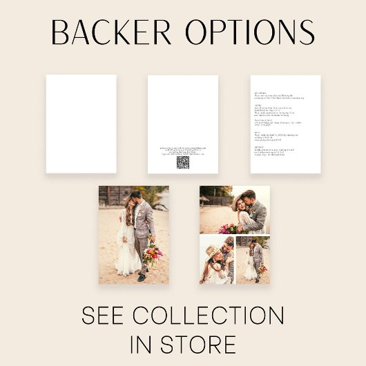 Modernes Black & White QR Code Foto Boho Wedding Einladung