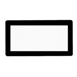Modernes Blank-Template-Label mit schwarzer Grenze Adressaufkleber