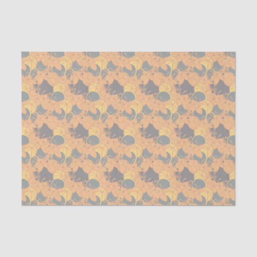 modernes Blatt-, Knochen- und Blume-Musterpapier Seidenpapier (Vorderseite)
