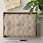 modernes Blatt-, Knochen- und Blume-Musterpapier Seidenpapier (Geschenk)