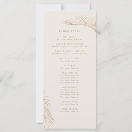 Modernes Blätter für einfache Palmen (Rückseite)