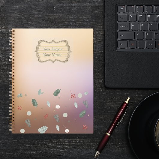 Modernes Blätter-Notebook Notizblock