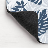 Modernes Blattmuster Mousepad (Ecke)