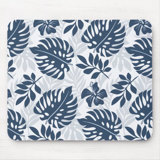 Modernes Blattmuster Mousepad (Vorne)