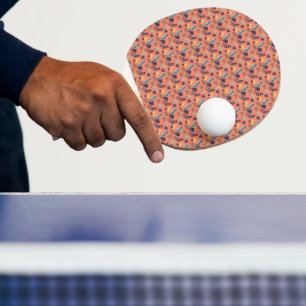 Modernes Blattmuster Tischtennis Schläger