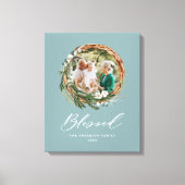 Modernes Blattwerk mit stilvollem, gesegnetes Dreh Leinwanddruck (Vorderseite)