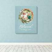 Modernes Blattwerk mit stilvollem, gesegnetes Dreh Leinwanddruck (Insitu (Holzboden))