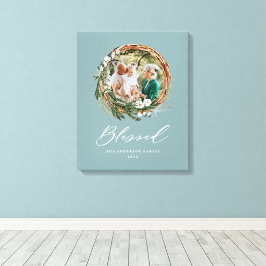 Modernes Blattwerk mit stilvollem, gesegnetes Dreh Leinwanddruck (Insitu (Holzboden))