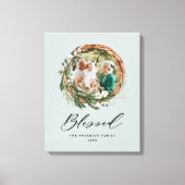 Modernes Blattwerk mit stilvollem, gesegnetes Dreh Leinwanddruck (Vorderseite)