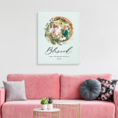 Modernes Blattwerk mit stilvollem, gesegnetes Dreh Leinwanddruck (Insitu (Wohnzimmer))