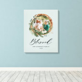 Modernes Blattwerk mit stilvollem, gesegnetes Dreh Leinwanddruck (Insitu (Holzboden))