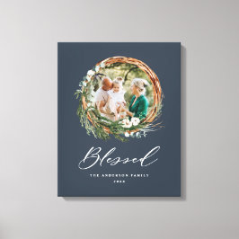 Modernes Blattwerk mit stilvollem, gesegnetes Dreh Leinwanddruck