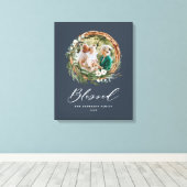 Modernes Blattwerk mit stilvollem, gesegnetes Dreh Leinwanddruck (Insitu (Holzboden))