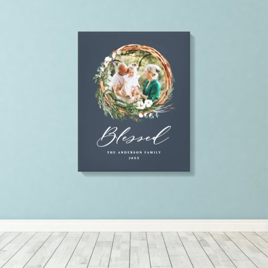 Modernes Blattwerk mit stilvollem, gesegnetes Dreh Leinwanddruck (Insitu (Holzboden))