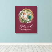 Modernes Blattwerk mit stilvollem, gesegnetes Dreh Leinwanddruck (Insitu (Holzboden))