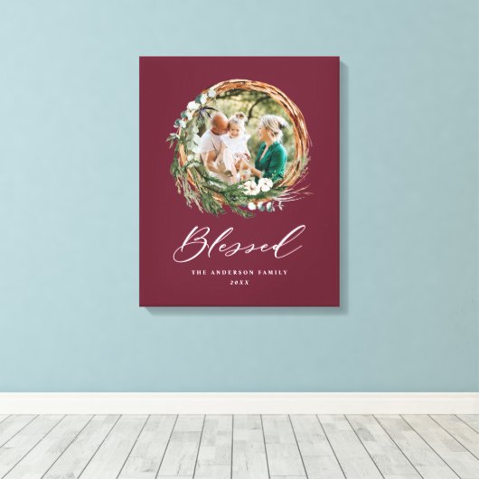 Modernes Blattwerk mit stilvollem, gesegnetes Dreh Leinwanddruck (Insitu (Holzboden))