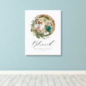 Modernes Blattwerk mit stilvollem, gesegnetes Dreh Leinwanddruck (Insitu (Holzboden))