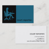 Modernes Blau des Visitenkarte (Vorne/Hinten)