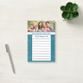 Modernes Blau für eine individuelle Familie Post-it Klebezettel (Büro)