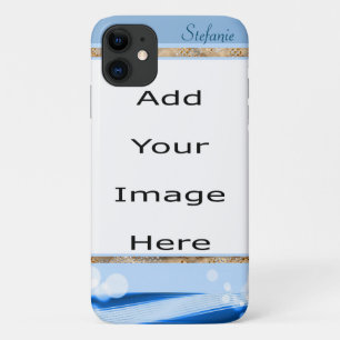 Modernes Blau mit Mistkernen Case-Mate iPhone Hülle