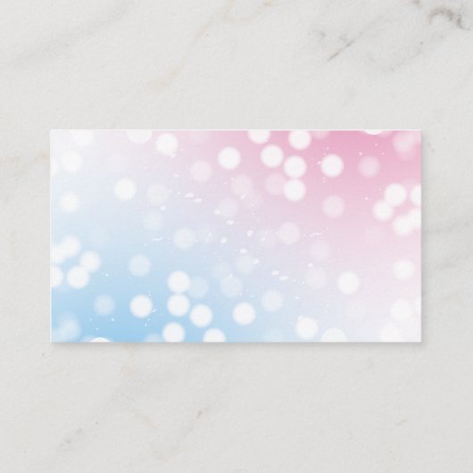 Modernes Blau oder Rosa? Geschlechtsspezifische Pa Begleitkarte (Rückseite)