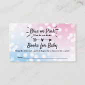 Modernes Blau oder Rosa? Geschlechtsspezifische Pa Begleitkarte (Vorderseite)