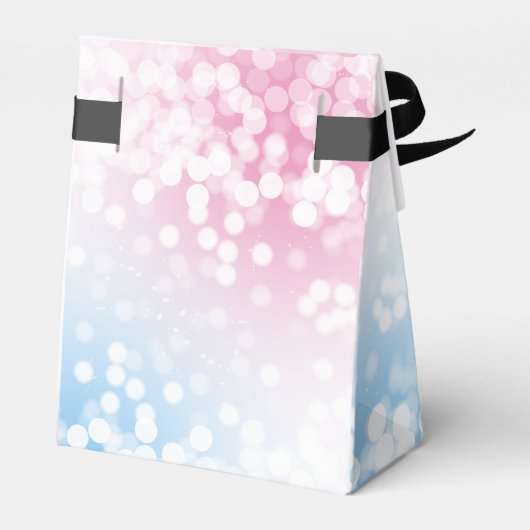 Modernes Blau oder Rosa? Party Geschenkschachtel (Rückseite)