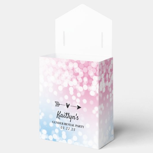 Modernes Blau oder Rosa? Party Geschenkschachtel (Geöffnet)