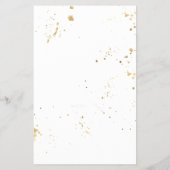 Modernes Blau Pink Gold Flyer (Hinten)