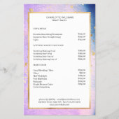 Modernes Blau Pink Gold Flyer (Vorne)