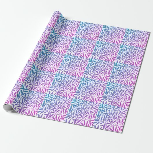 Modernes Blau-Rosa-Farbkombinationsdesign gestylt Geschenkpapier (Ungerollt)
