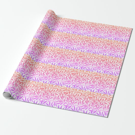 Modernes Blau-Rosa-Farbkombinationsdesign gestylt Geschenkpapier (Ungerollt)