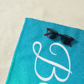 Modernes Blau Strandtuch (Beispiel)