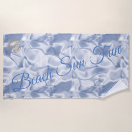 Modernes Blau Strandtuch
