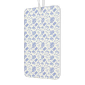 Modernes Blau-Toile-Cacao- und Schokoladenmuster Autolufterfrischer (Links)