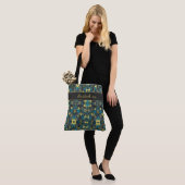 Modernes Blau und Gelb Tasche (Am Model)