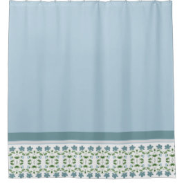 Modernes Blau und Grau akzentriert Duschvorhang