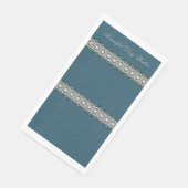 Modernes Blau und Grau Serviette (Ecke)