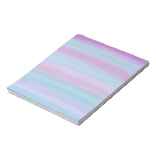 Modernes, blau und Lila gestrichen Notepad Notizblock (Rotiert)