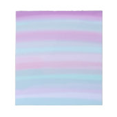 Modernes, blau und Lila gestrichen Notepad Notizblock (Vorderseite)