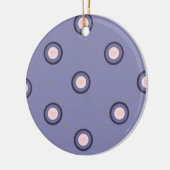 Modernes Blau- und Rosatondesign Keramikornament (Links)