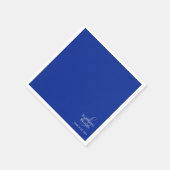 Modernes Blau und Weiß Serviette (Ecke)