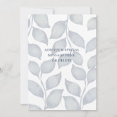 Modernes Blau und Weiß werden Sie meine Brautfrau  (Rückseite)