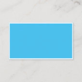 Modernes Blau Visitenkarte (Rückseite)
