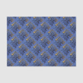 Modernes Blau WeihnachtsGeburt Christis-Jesuss Seidenpapier (Vorderseite)