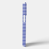 Modernes, blau-weiß-dünnes Kobaltmuster Case-Mate iPhone Hülle (Rückseite / Rechts)