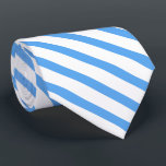 Modernes, blau weiß gestrichelte Vorlage elegant Krawatte<br><div class="desc">Modernes,  blau weiß gestreiftes Template Elegant Neck Tie.</div>